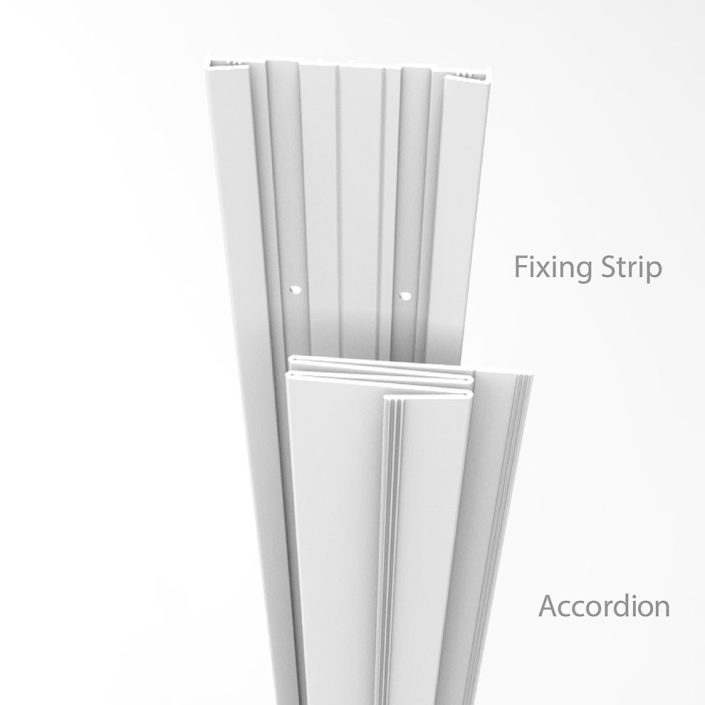 MK1-A Fingersafe Finger Guards for Commercial Door Hinges (Push Side Only) 7 MK1A-Fixing-Strip-Accordion